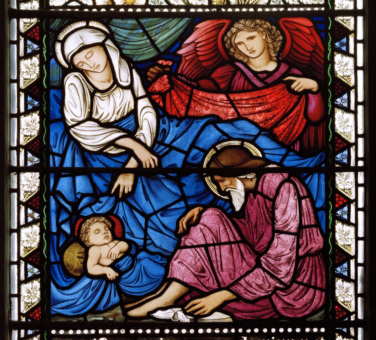Kirkcaldy Old Kirk, Morris & Co., Edward Burne-Jones, Születés, 1886 alkotó: Edward Burne Jones