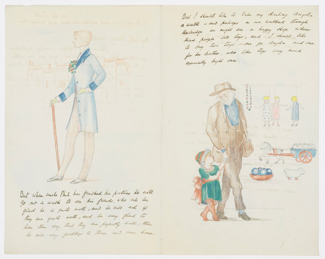 Levél a művész unokájának, Angela Thirkellnek (ceruza papíron) alkotó: Edward Burne Jones