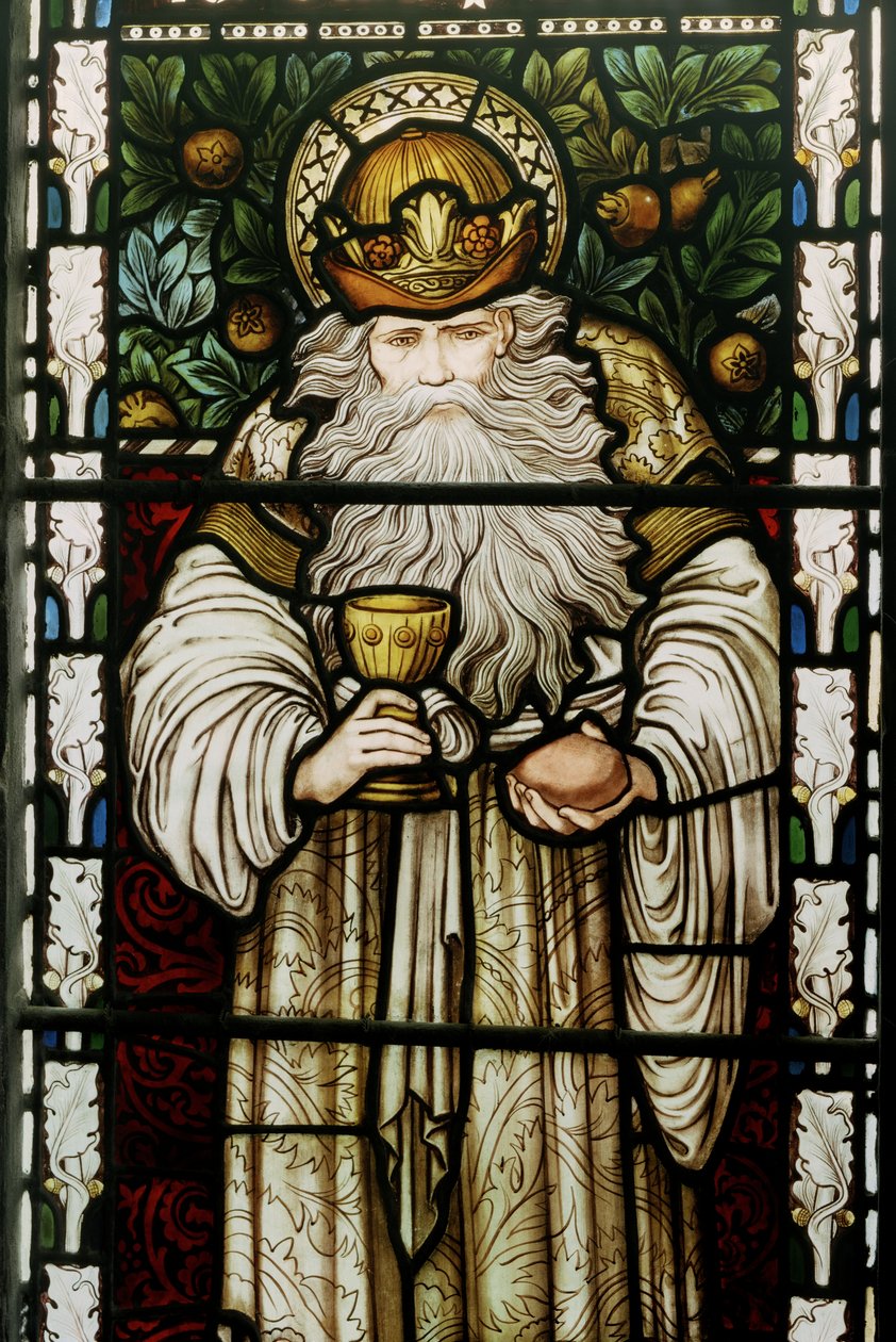 Melkizedek, Salem királya, 1876 (ólomüveg) alkotó: Edward Burne Jones
