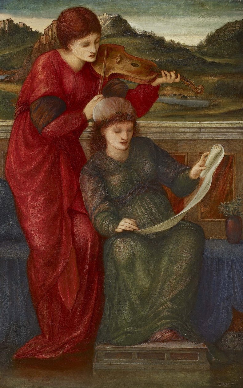 Zene, 1877 alkotó: Edward Burne Jones