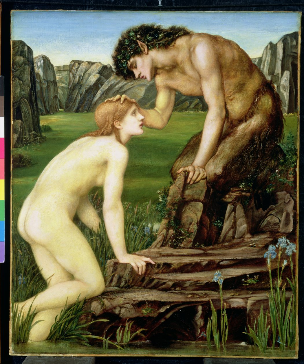 Pán és psziché, 1872-74 alkotó: Edward Burne Jones