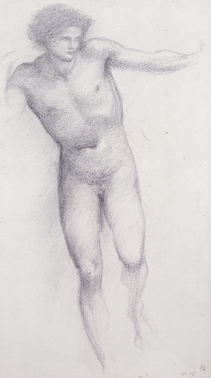 Perseus - A végzet szikla (kréta papíron) alkotó: Edward Burne Jones