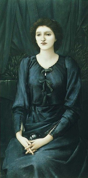 Madeleine Desandes bárónő portréja alkotó: Edward Coley Burne Jones