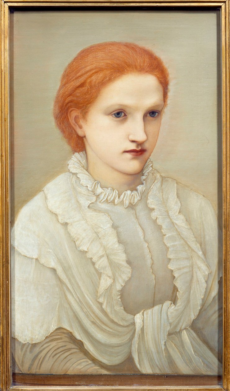 A szüfrazsett Lady Frances Balfour (1858-1931) portréja Edward Burne Jones (1833-1898) festménye 1880 V. 0,63x0,38 m Nantes, Musee des Beaux Arts alkotó: Edward Burne Jones