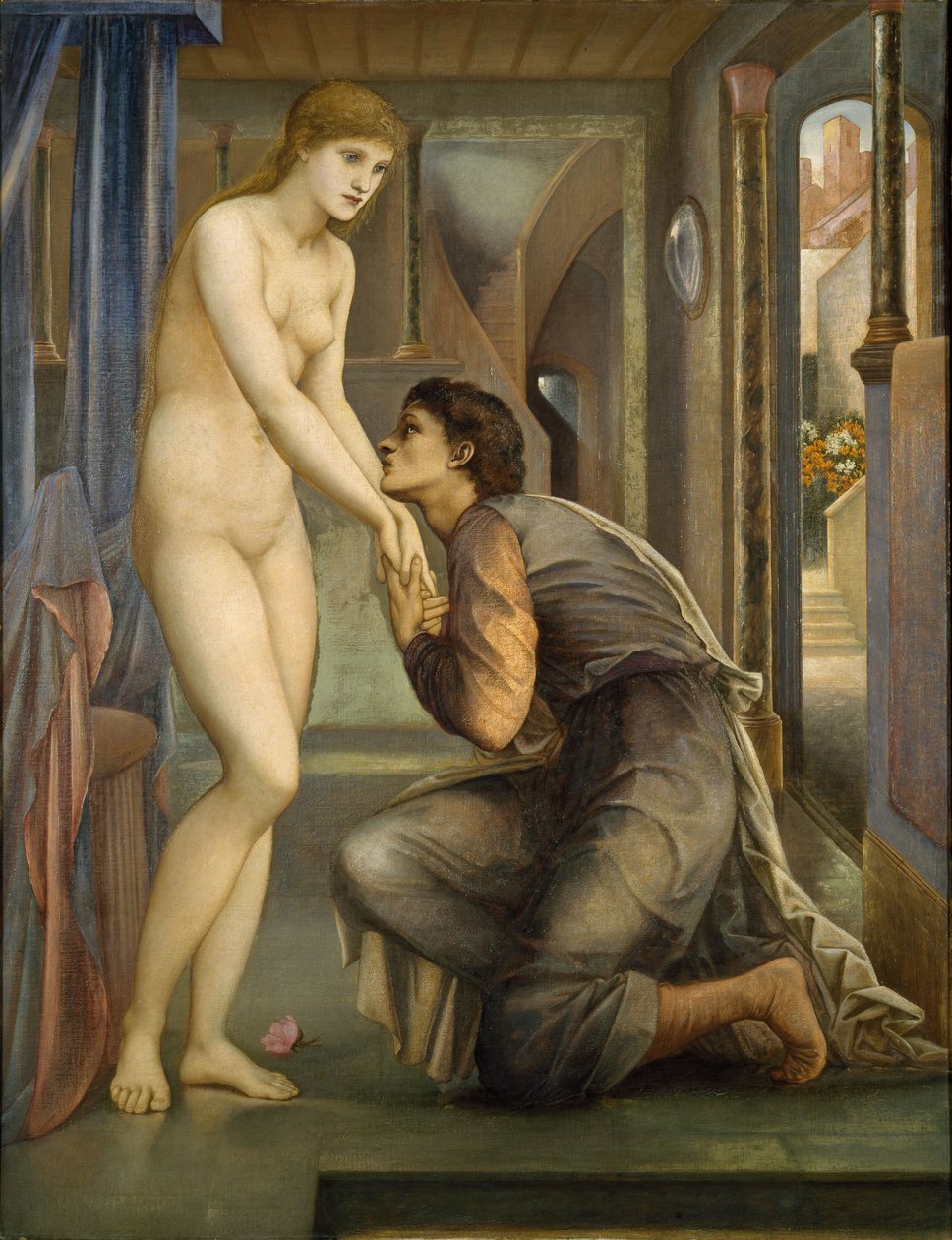 Pygmalion és a kép – A lélek elér, 1878 alkotó: Edward Burne Jones