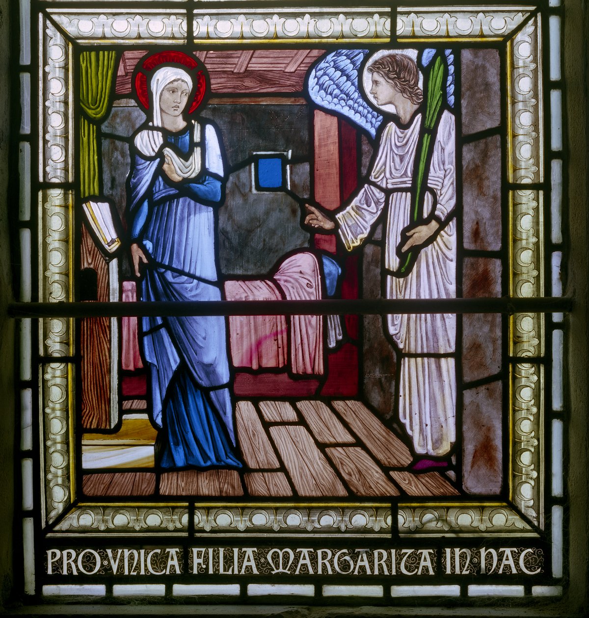 Rottingdean, St Margaret, Morris & Co., Edward Burne-Jones, Az Angyali üdvözlet alkotó: Edward Coley Burne Jones