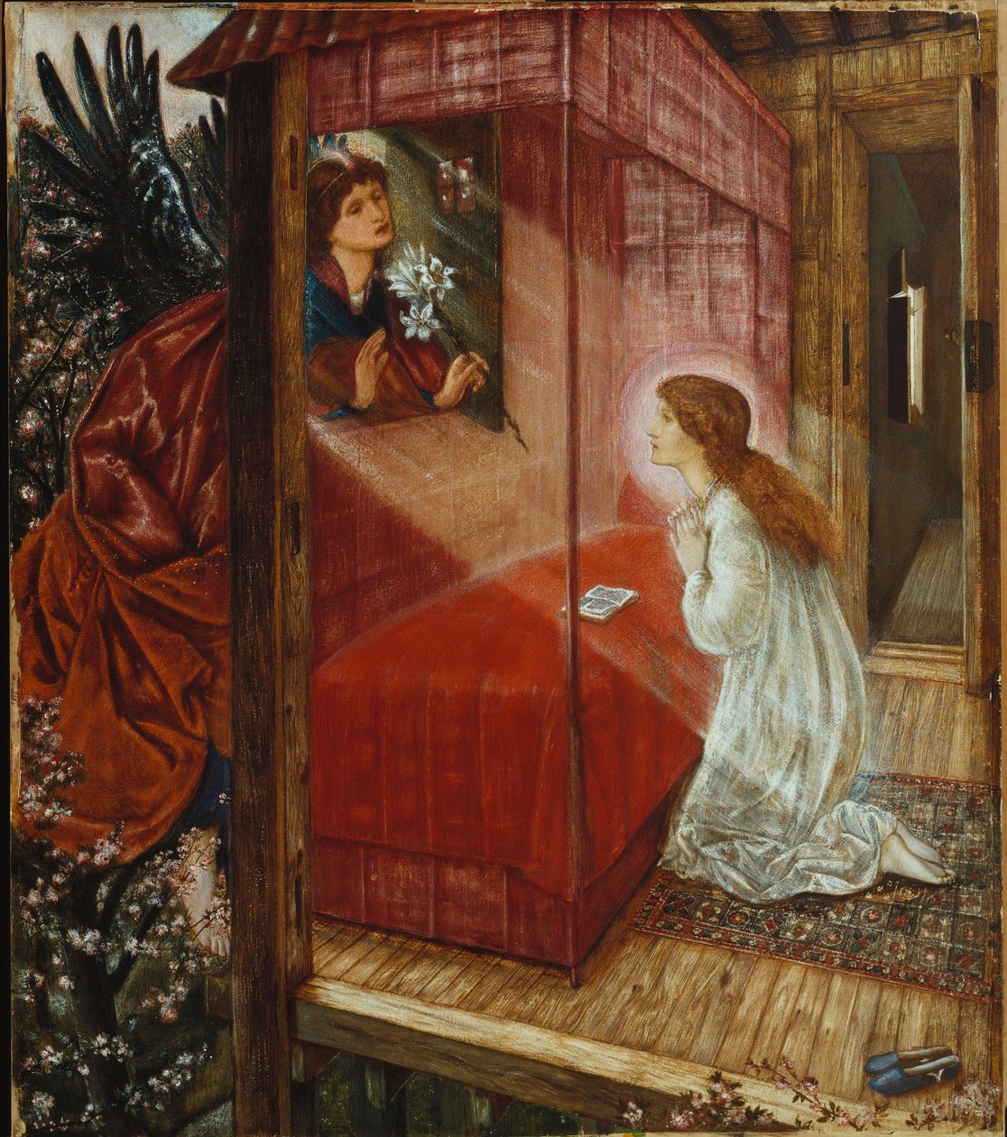 Az Angyali üdvözlet alkotó: Edward Burne Jones