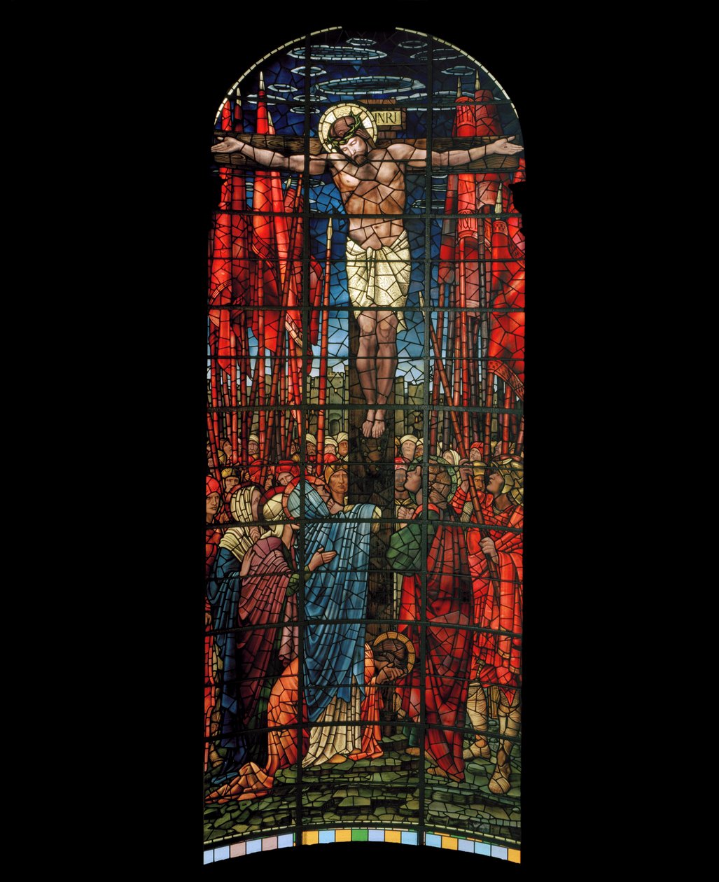A keresztrefeszítés ablaka, 1888 (festett üveg) alkotó: Edward Burne Jones