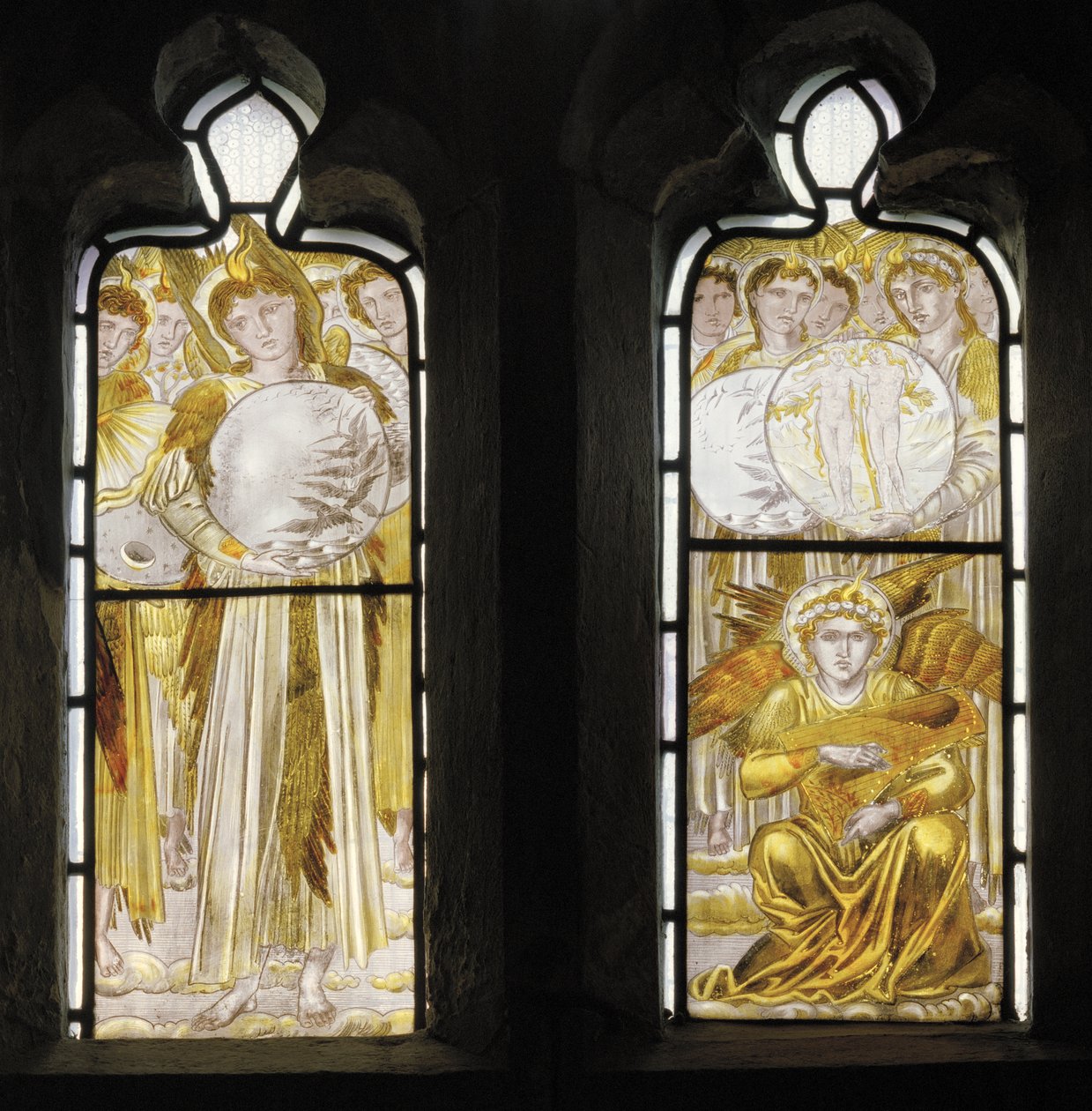 A teremtés napjai, részlet, 1870 alkotó: Edward Burne Jones