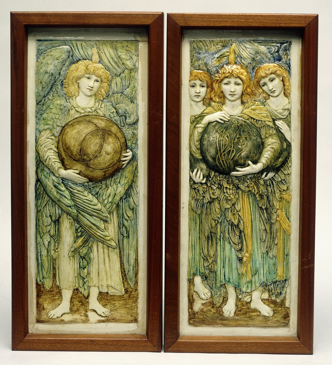 A teremtés első napja és a teremtés harmadik napja, alkotó: Edward Burne Jones