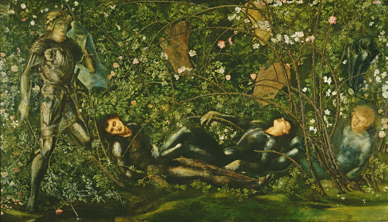 A Knights and the Briar Rose, 1869 alkotó: Edward Burne Jones