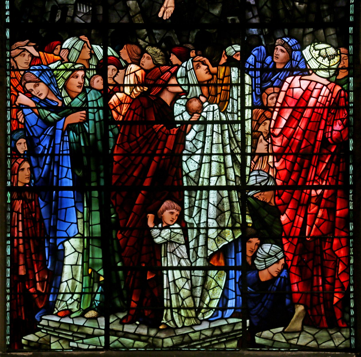 Az utolsó ítélet, 1885-1897 (festett üveg) alkotó: Edward Burne Jones