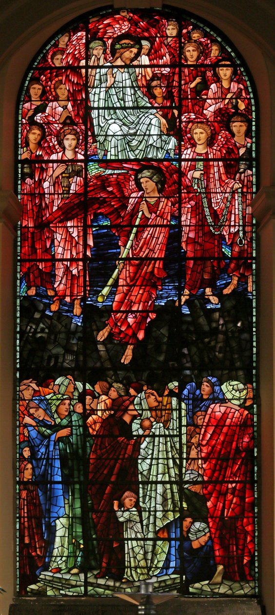 Az utolsó ítélet, 1885-1897 (festett üveg) alkotó: Edward Burne Jones