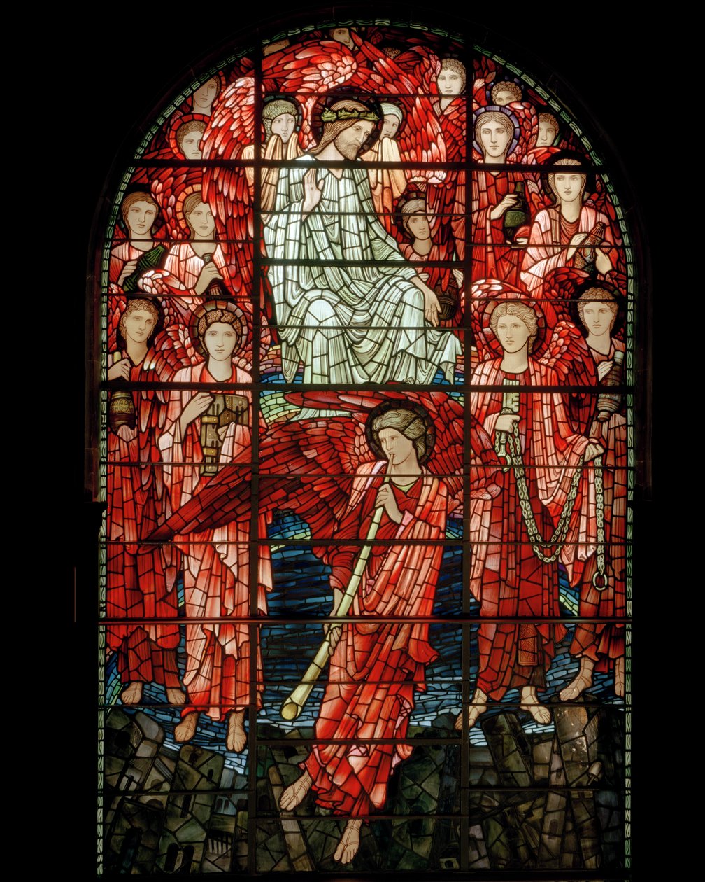 Az utolsó ítélet ablaka, részlet, 1897 (festett üveg) alkotó: Edward Burne Jones