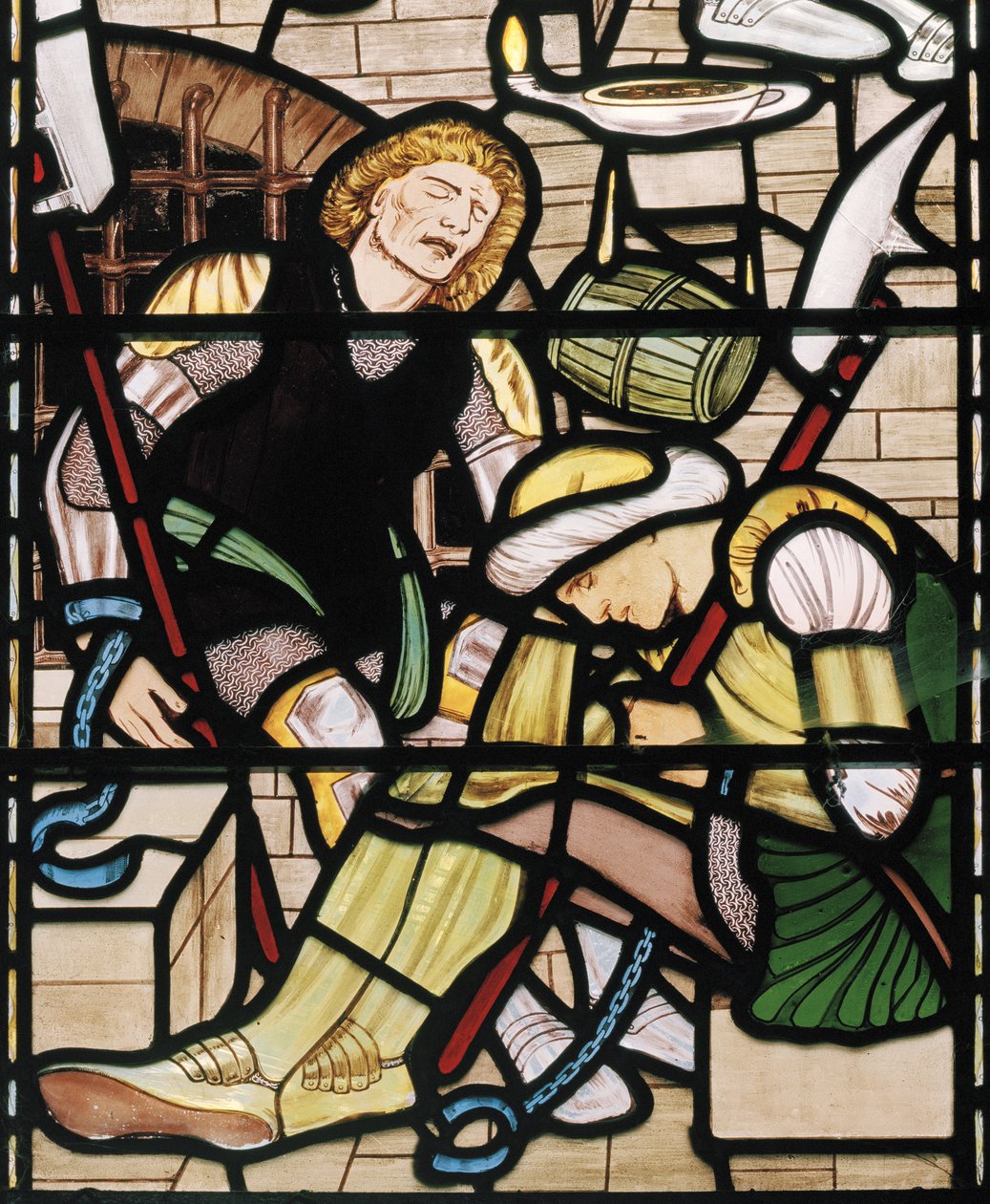 Szent Péter felszabadulása, 1862-3 (ólomüveg) alkotó: Edward Burne Jones
