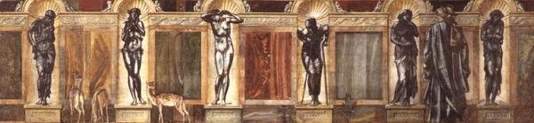 A zarándok a tétlenség kertjében, alkotó: Edward Burne Jones