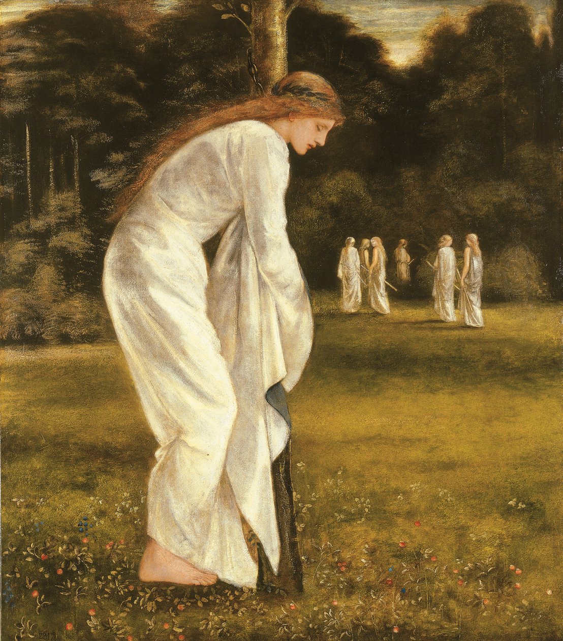 A hercegnő egy fához kötve alkotó: Edward Burne Jones