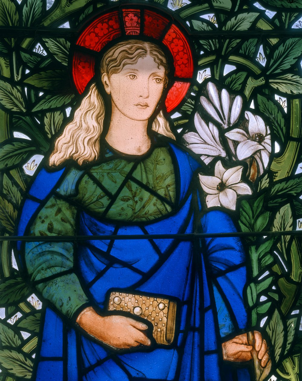 Whitelands College, Morris & Co., Edward Burne-Jones, Mary, 1886 alkotó: Edward Burne Jones