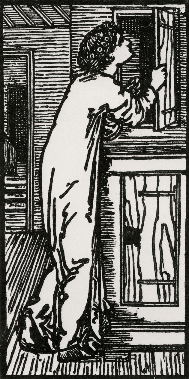 Psyche Betekintés a szekrénybe, 1866 alkotó: Edward Coley after Burne Jones