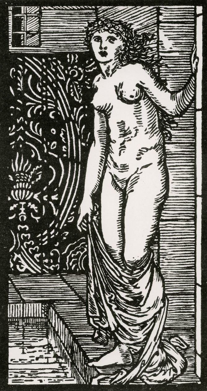 Psyche at Bath, 1866 alkotó: Edward Coley after Burne Jones
