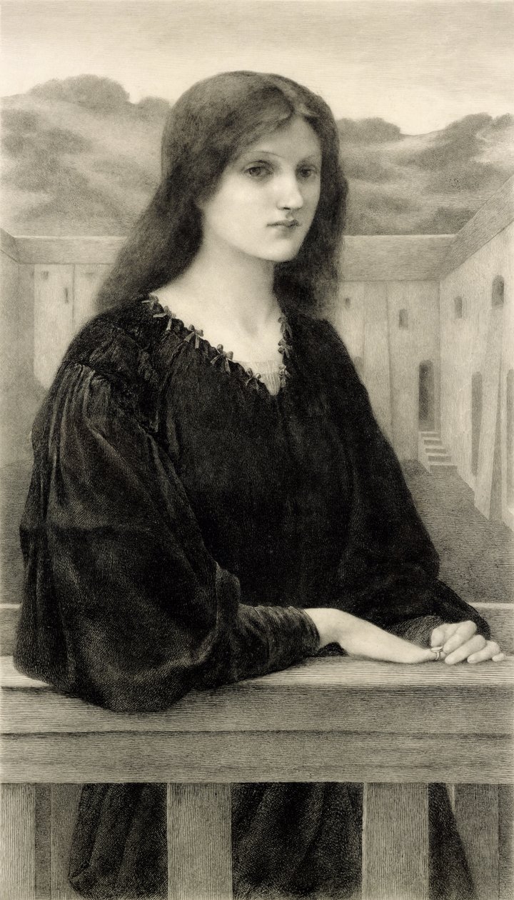Vespertina Quies, vésette Emile Boilvin (1845-99) kocsma. Írta: Arthur Tooth & Sons, 1897 alkotó: Edward Coley after Burne Jones