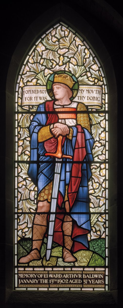 Wilden, All Saints, Morris & Co., Edward Burne-Jones, John Henry Dearle (1859-1932), King Ethelbert, 1902-1914, Louisa, Alfred, The Baldwins, miniszterelnök, metodista, Worcestershire, Arts & Crafts, alkotó: Edward Coley and Dearle Burne Jones