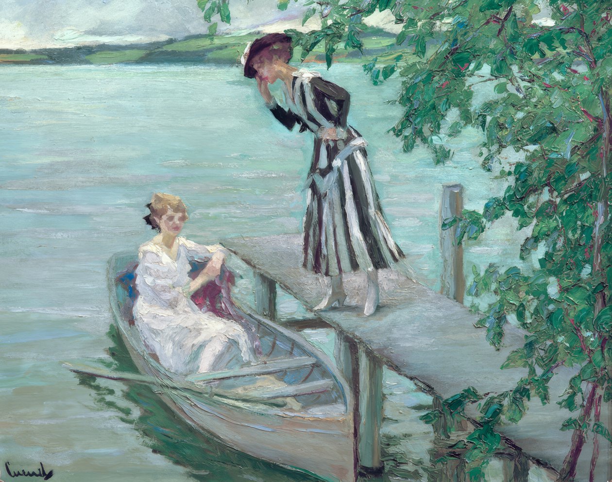 A mólónál alkotó: Edward Cucuel