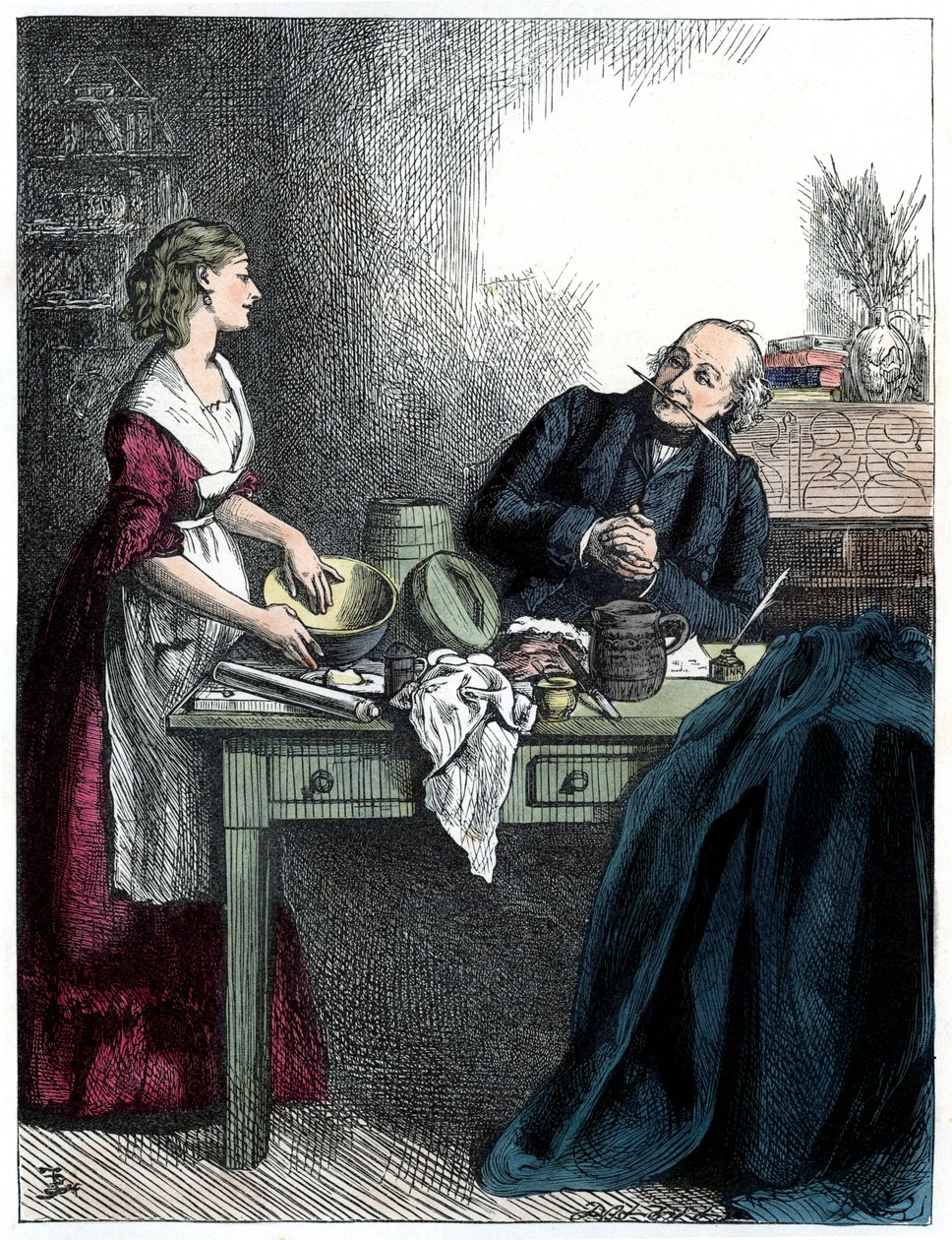 Martin Chuzzlewit Charles Dickenstől alkotó: Edward Dalziel