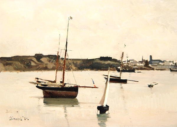 St. Servan kikötője alkotó: Edward Darley Boit