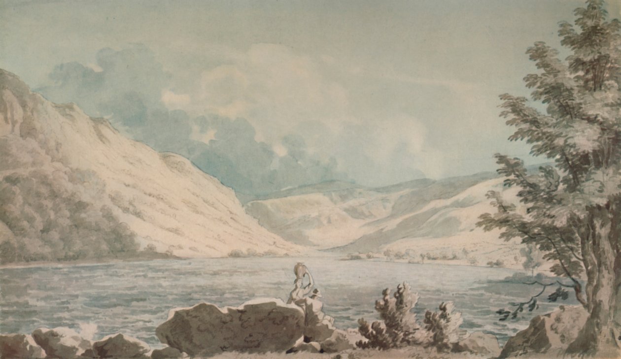 Hawes Water, Westmorland, 1790, 1935 alkotó: Edward Dayes