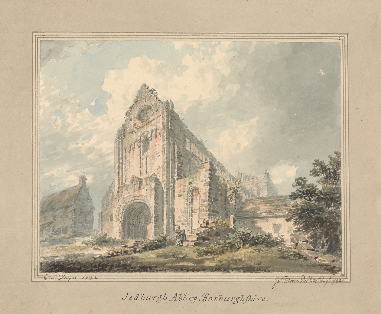 Jedburgh-i apátság, Roxburghshire alkotó: Edward Dayes