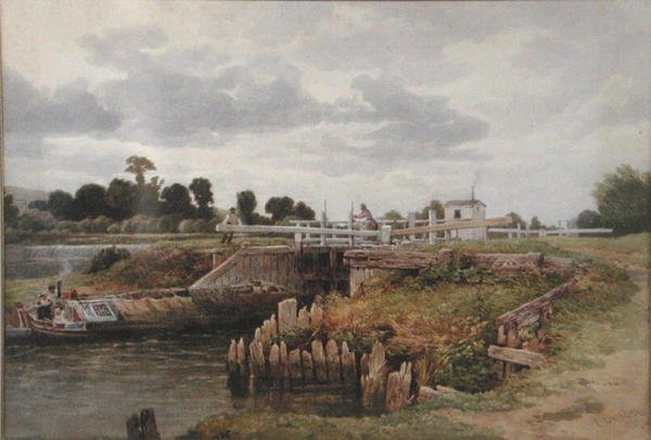 Kilátás a Temzére alkotó: Edward Duncan