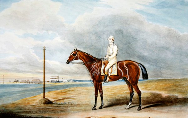 Lord Lowther "spánielje" W. Wheatley Epsomban, 1831 körül (akvarell, papír) alkotó: Edward Duncan