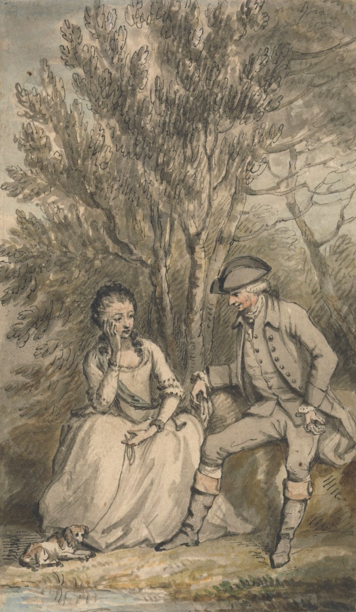Illusztráció egy szentimentális utazáshoz: Epizód: Maria és kutyája, Sylvia alkotó: Edward Edwards