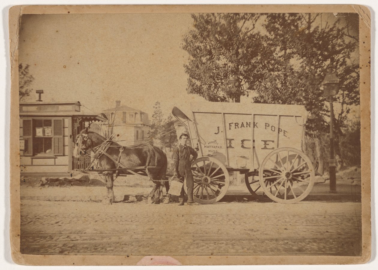 J. Frank Pope jégkocsi,c. 1885 (fotó) alkotó: Edward Edwards