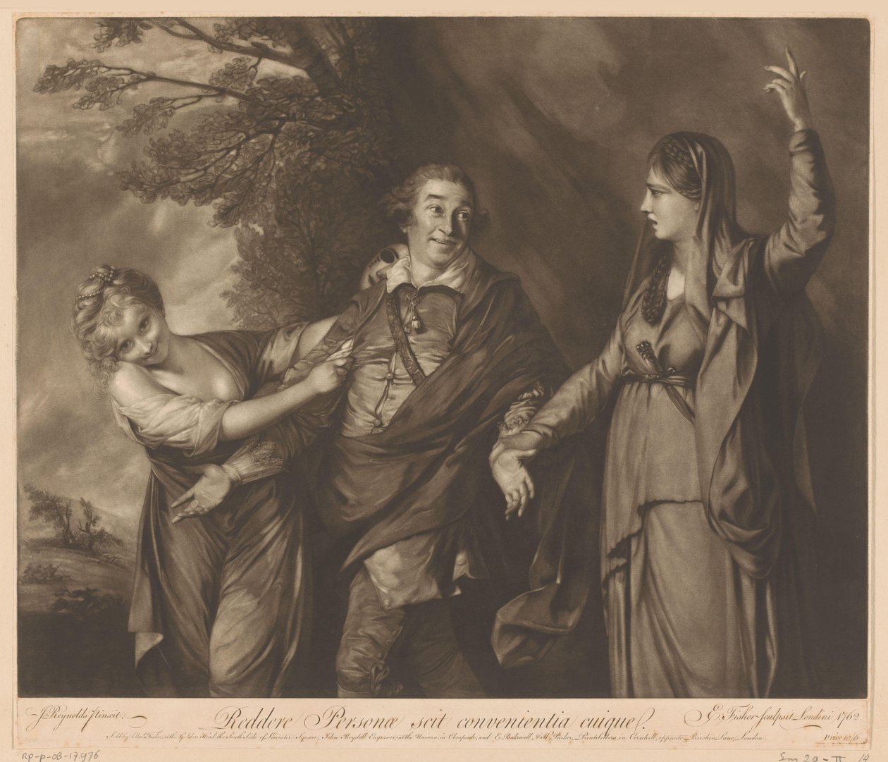 David Garrick portréja a vígjáték és a tragédia között alkotó: Edward Fisher