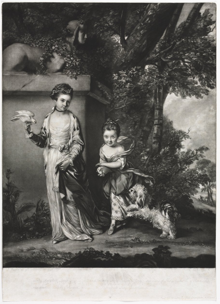 A Ladies Amabel és Mary Jemima Yorke alkotó: Edward Fisher
