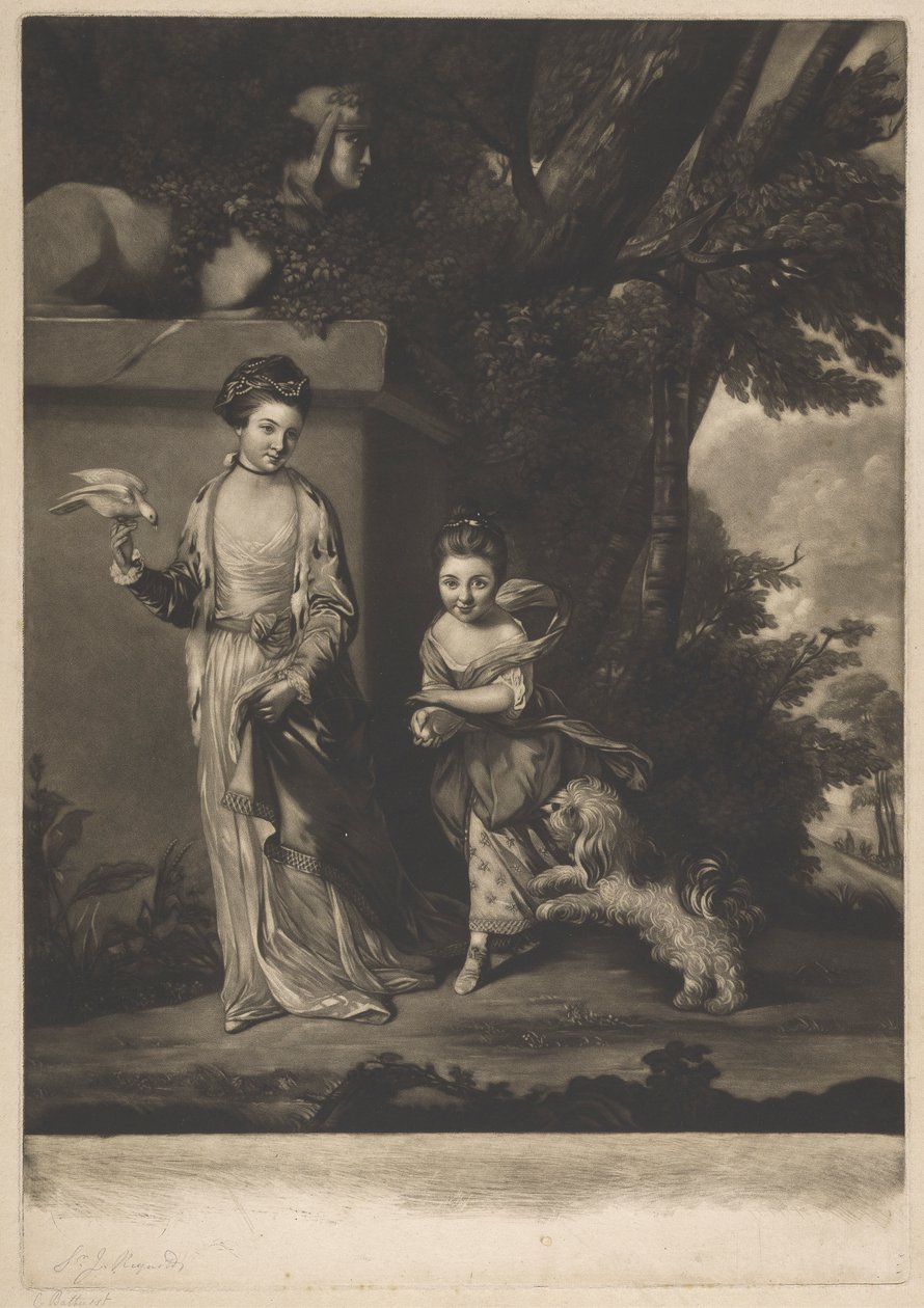 A Ladies Amabel és Mary Jemina Yorke alkotó: Edward Fisher
