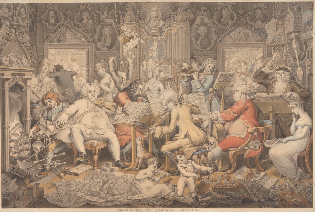 A paróka zene amatőrei alkotó: Edward Francis Burney