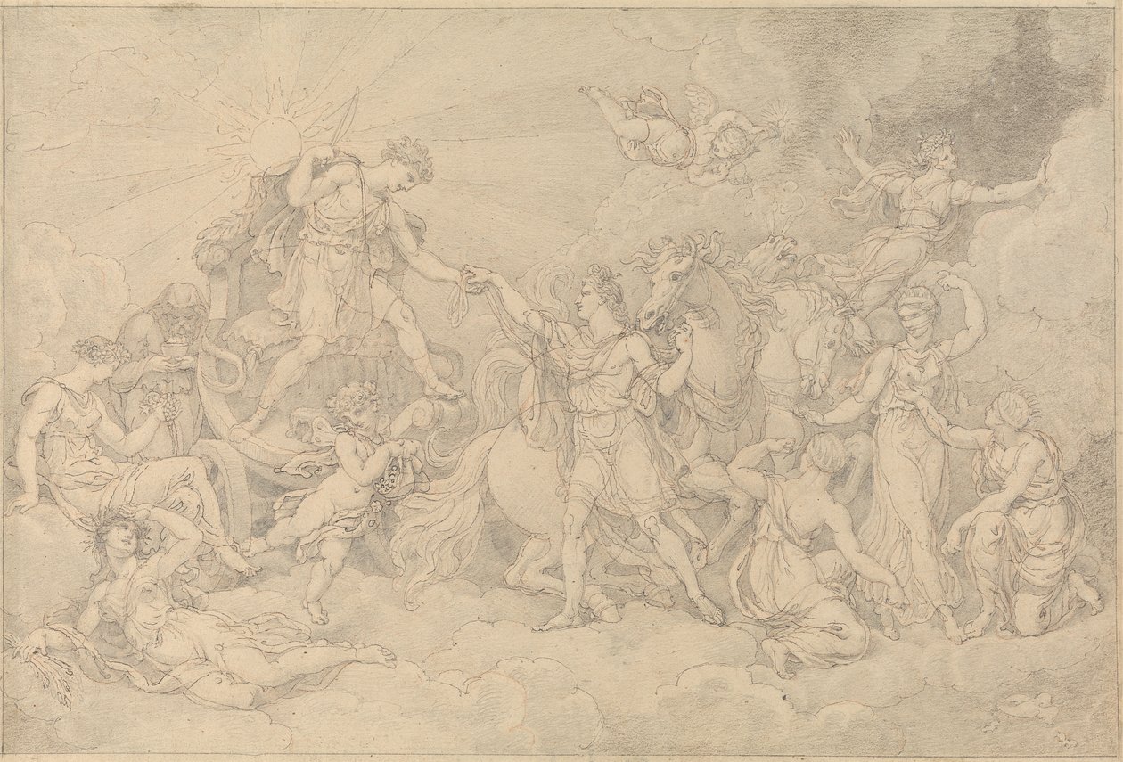 Apollo és Phaeton alkotó: Edward Francis Burney