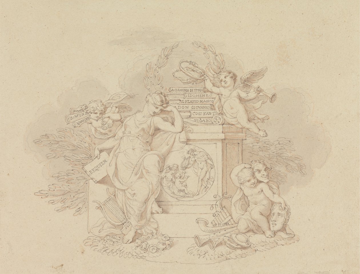 Tervek Mozart operáinak illusztrációihoz alkotó: Edward Francis Burney
