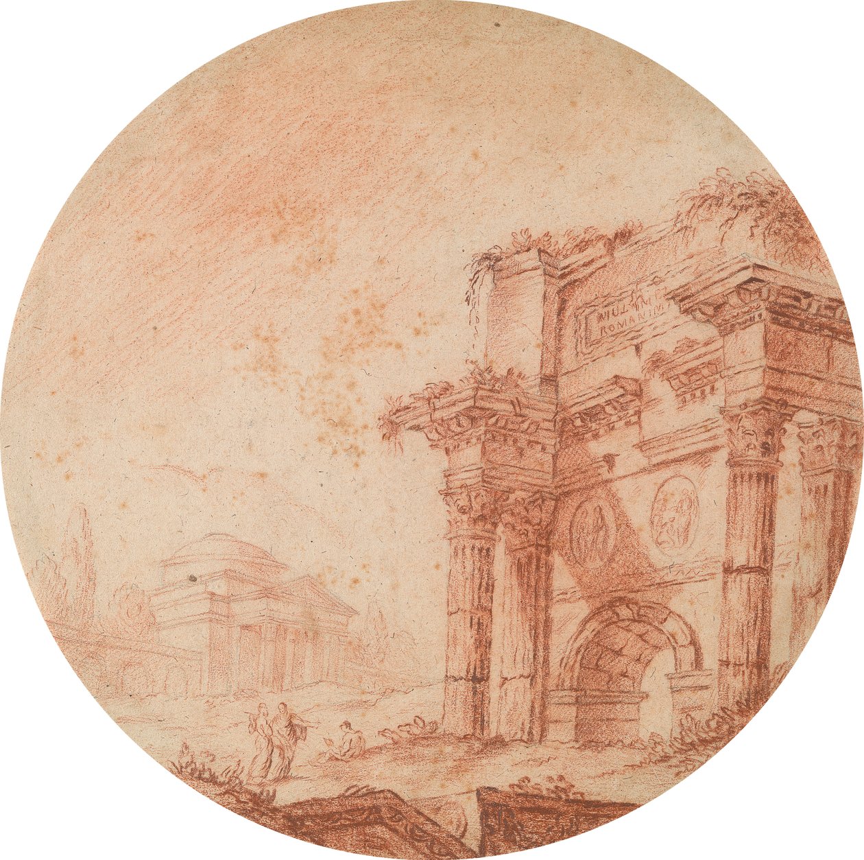 Római romok alkotó: Edward Francis Burney