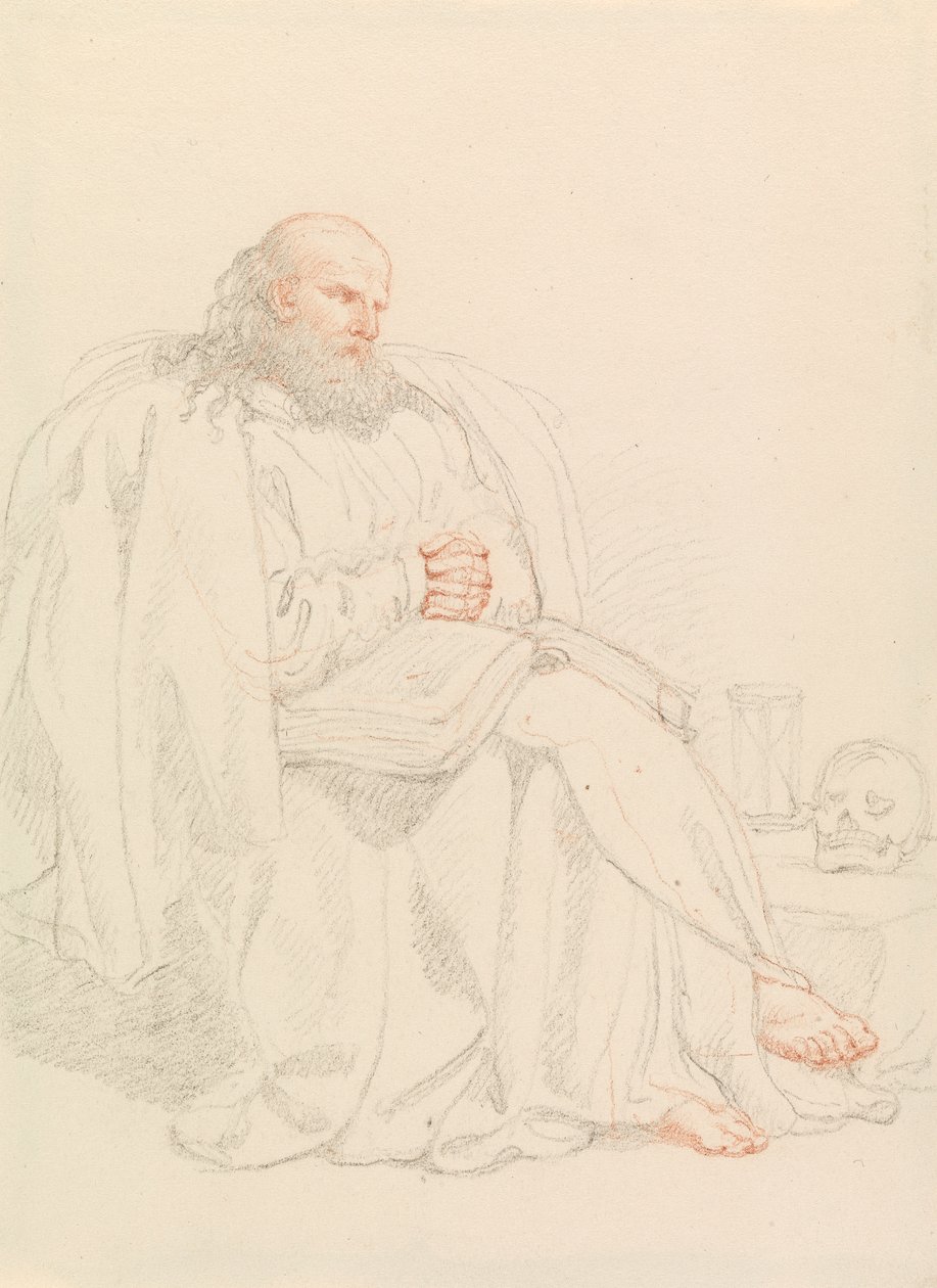 Szent Jeromos meditál alkotó: Edward Francis Burney