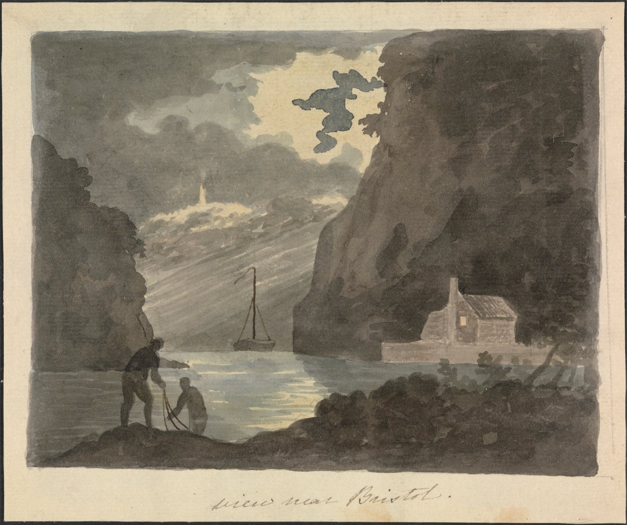 Kilátás Bristol közelében alkotó: Edward Francis Burney