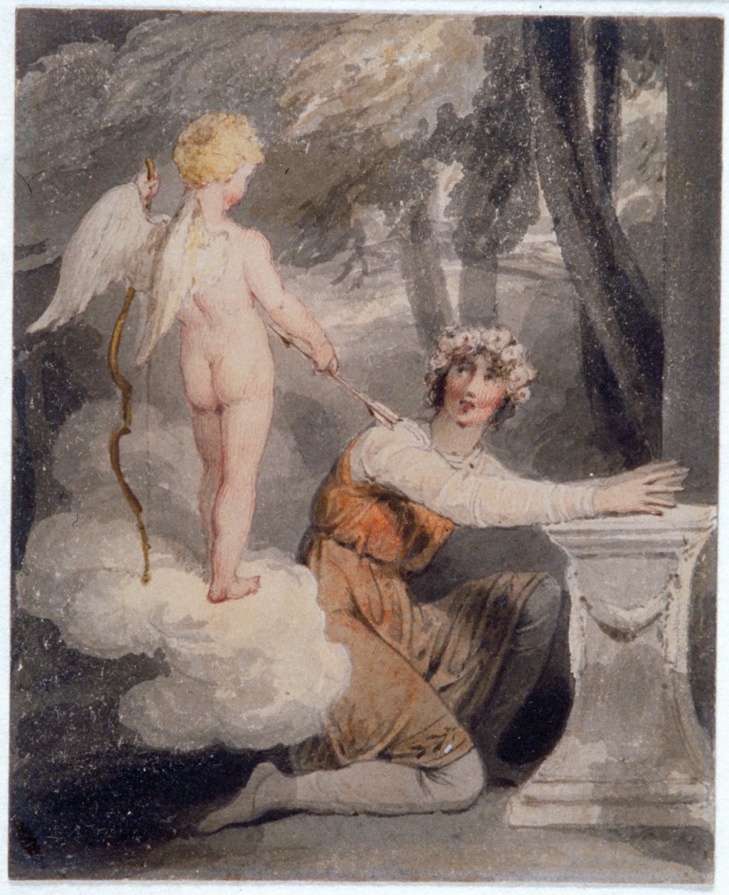 „Rózsákkal koronázott ifjúság”, 1780-1848 alkotó: Edward Francis Burney