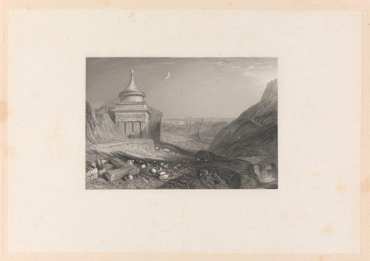 A Kedron-patak völgye alkotó: Edward Francis Finden