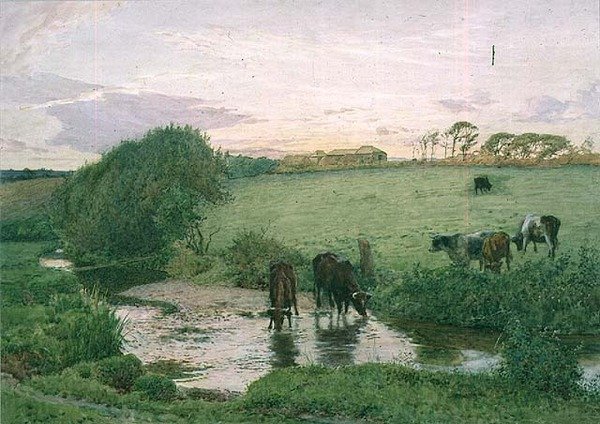 St. Mawgan közelében, Cornwall alkotó: Edward Frederick Brewtnall