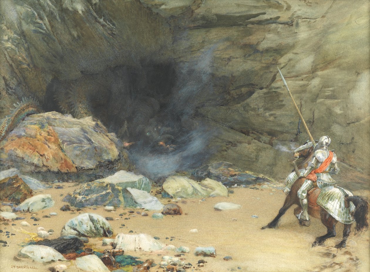 A sárkányok barlangja (wc papíron) alkotó: Edward Frederick Brewtnall