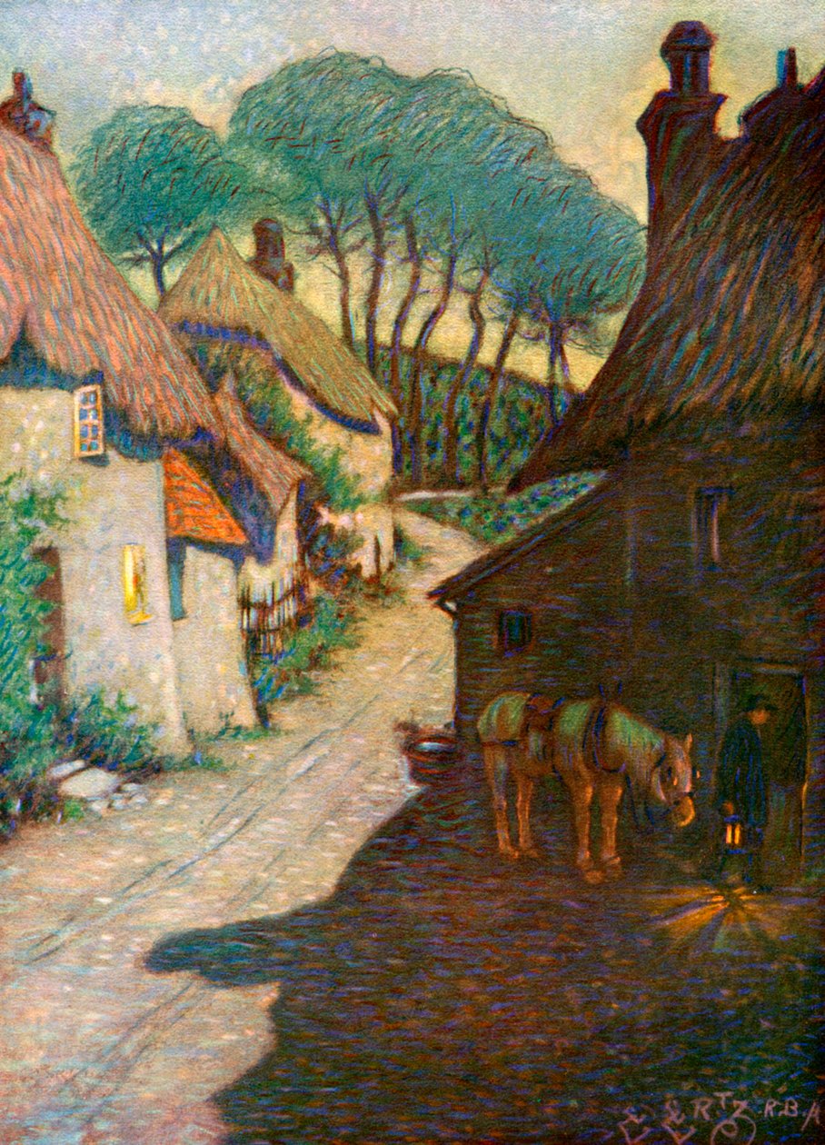 Thurlestone Village, Dél-Devon, 1924-1926 alkotó: Edward Frederick Ertz