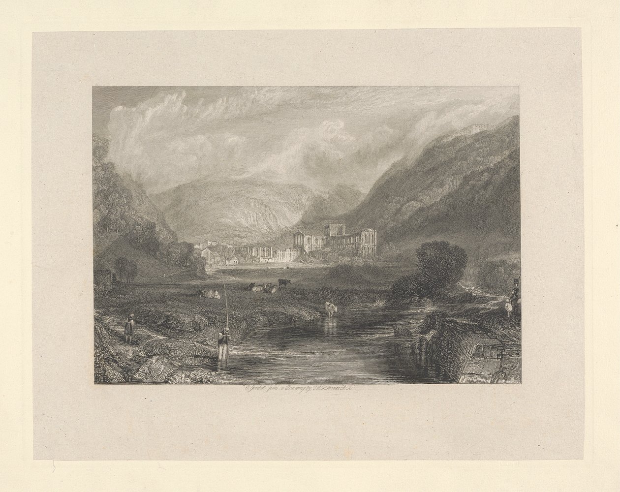 Rievaulx apátság, Yorkshire alkotó: Edward Goodall